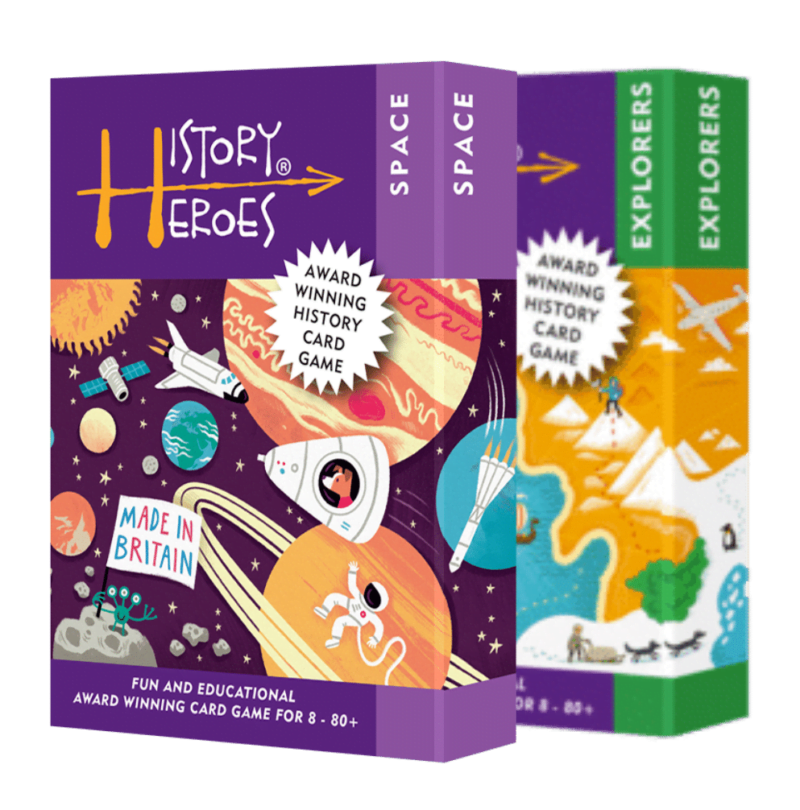 Space and Explorers Card Games History Heroes