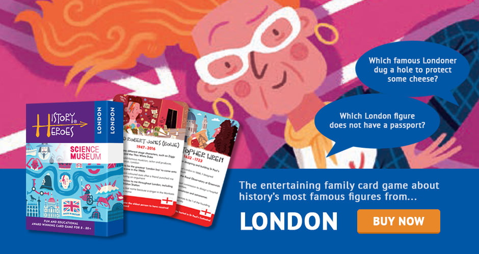 History Heroes LONDON card game History Heroes