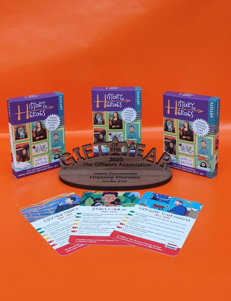 History Heroes, artists family game