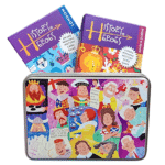 Two History Heroes packs behind the Kings & Queens gift tin