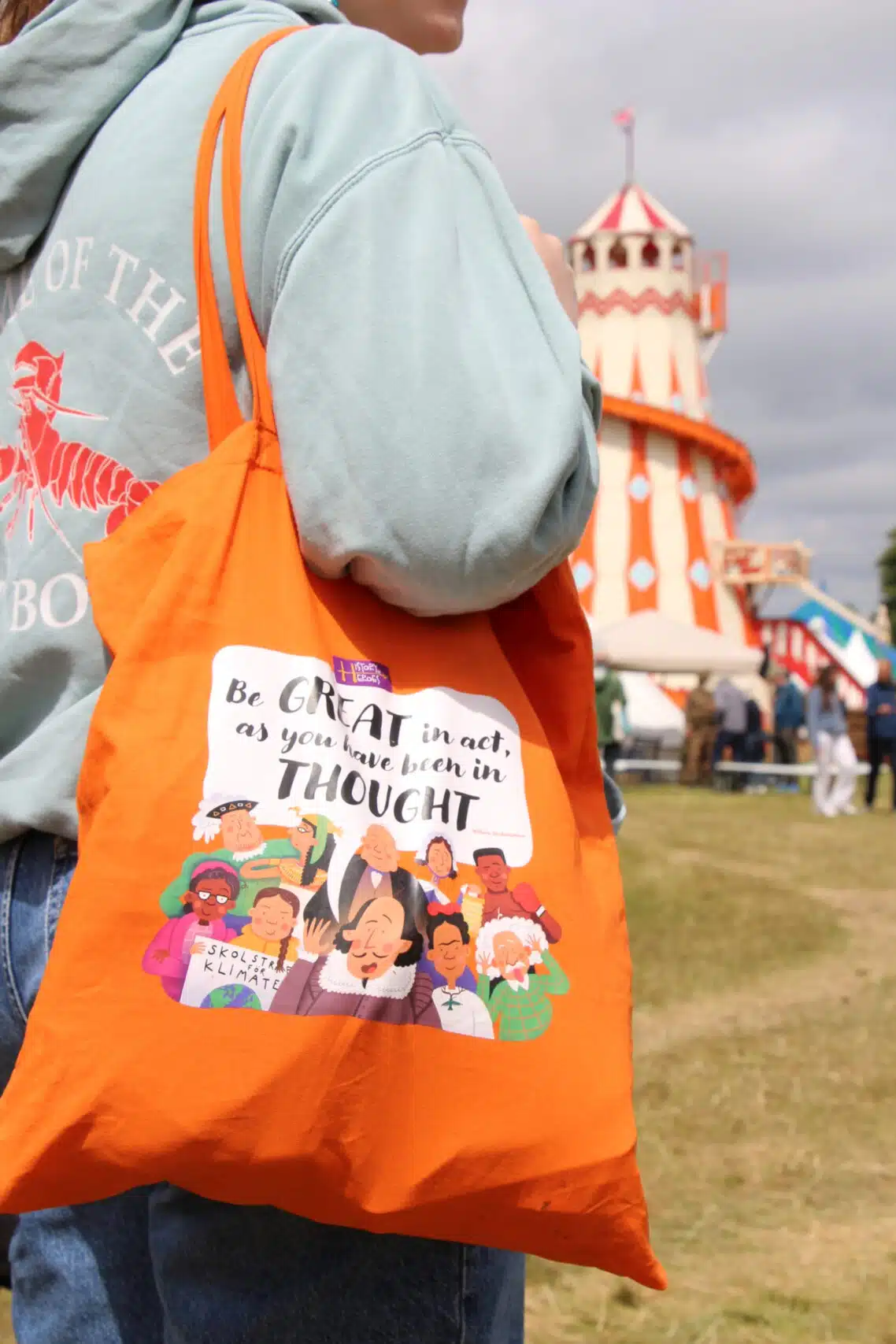 History Heroes Tote Bag - Shakespeare in Orange - Image 3