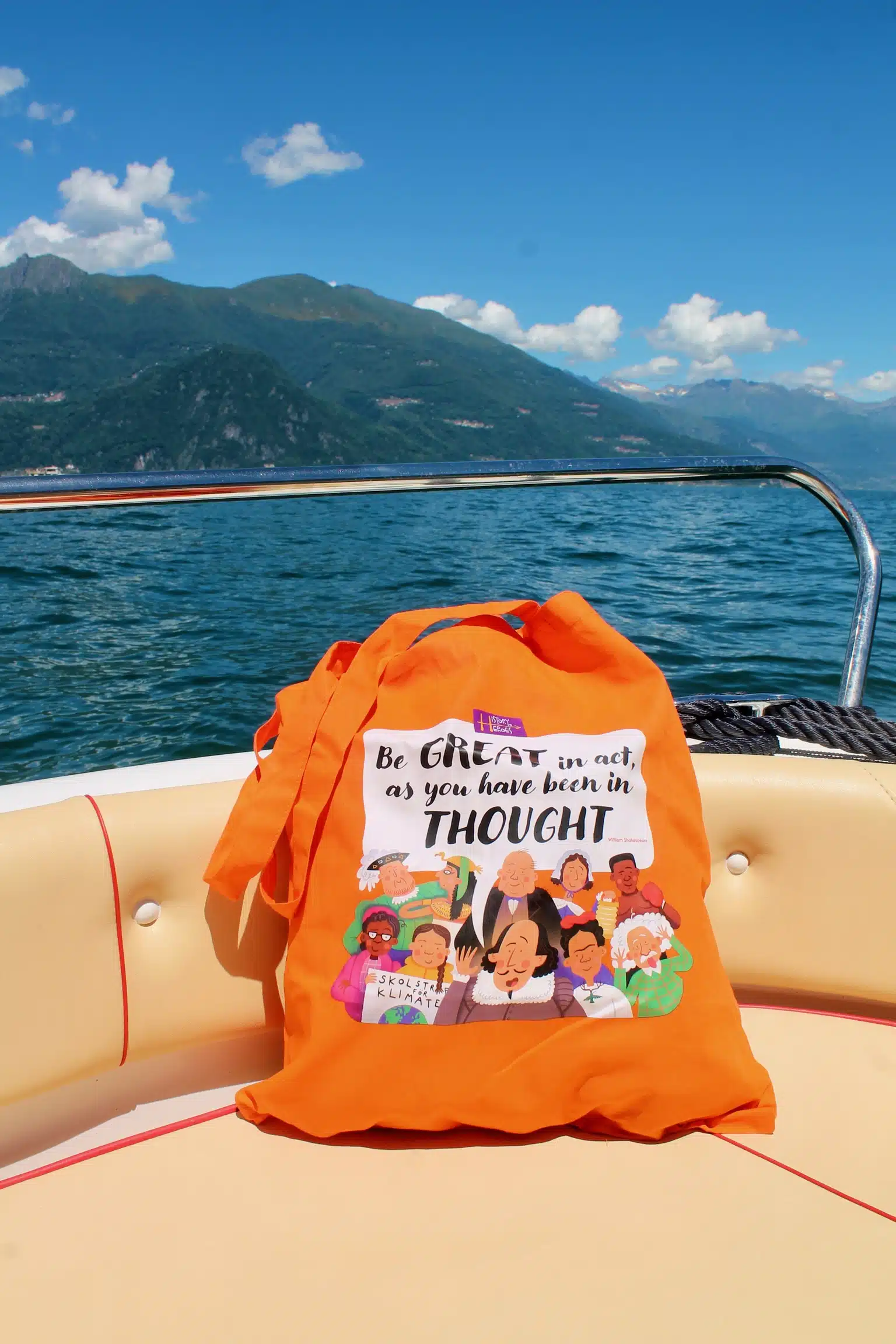 History Heroes Tote Bag - Shakespeare in Orange - Image 2